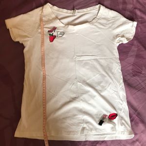 Only Women T-shirt, unit in pic is mm. Size S